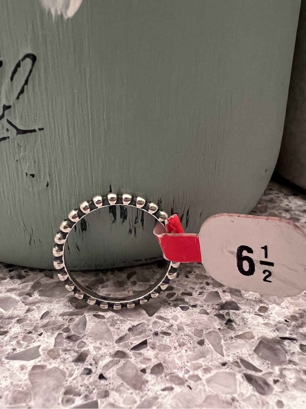 James Avery Silver Beaded Stack Ring